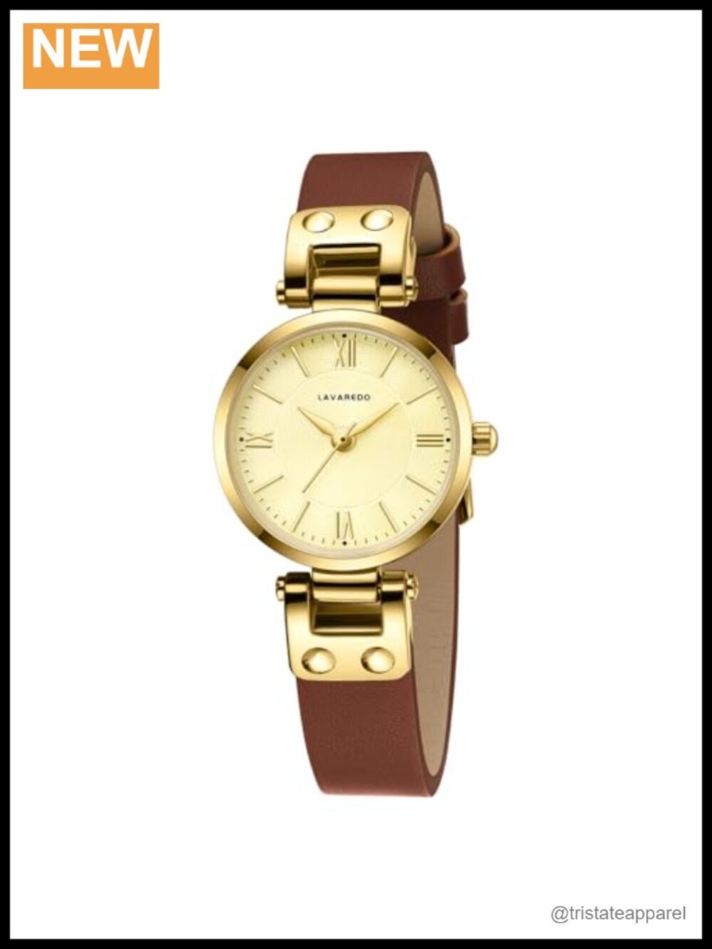Elegant Classic Small Round Ladies Dress Watch Leather Strap